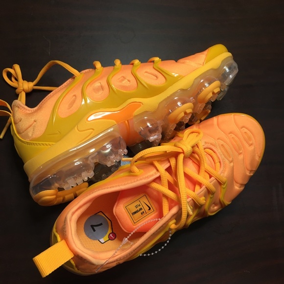 womens vapormax plus orange